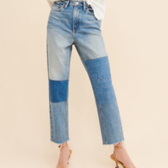 Urban Outfitters Denim - Urban Outfitters BDG Slim Straight Patchwork Jeans